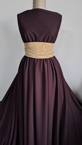 Crep Jerse Plum, fluid,  elastic  ELA1384